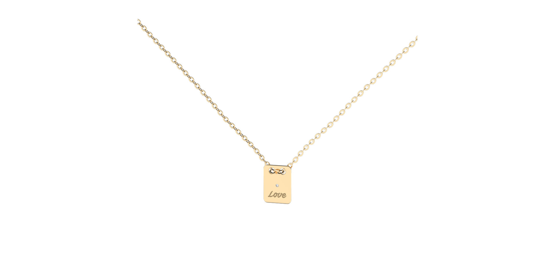 Diamond necklace Love