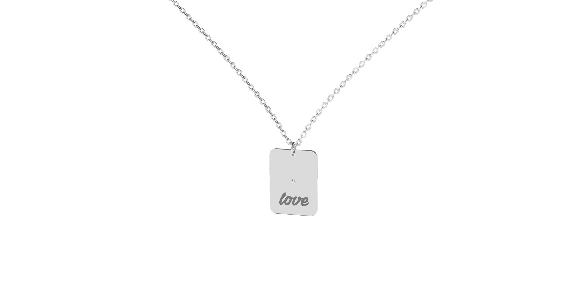 Diamond necklace Love