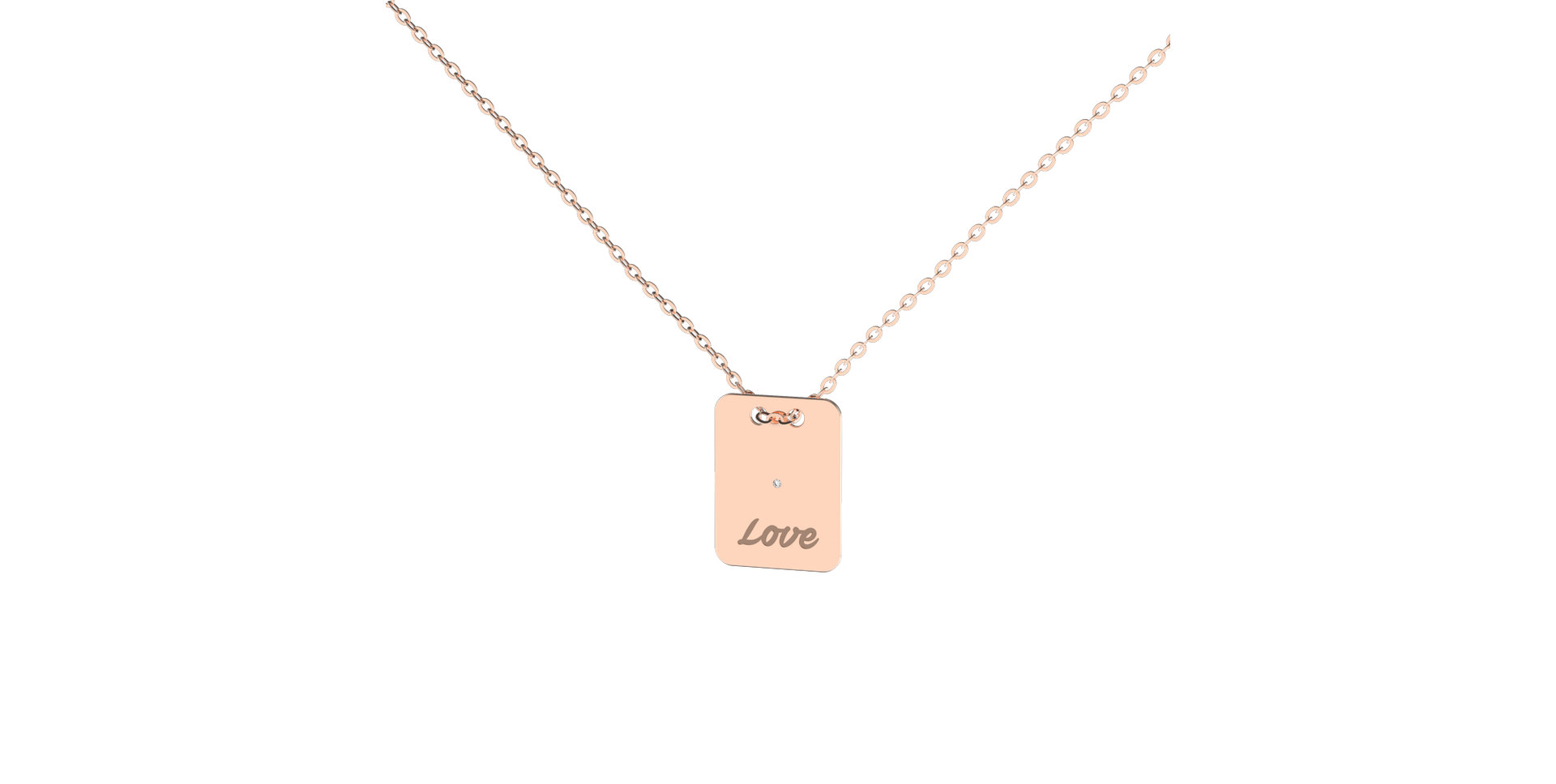 Diamond necklace Stamp Love