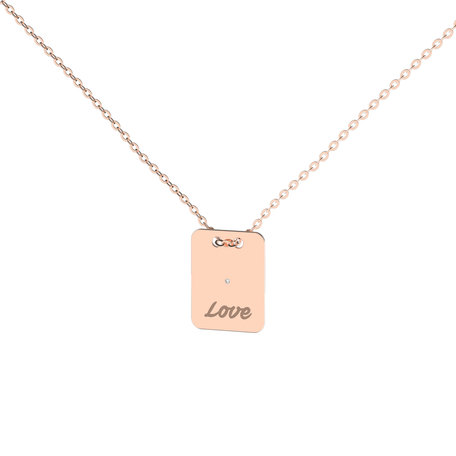 Diamond necklace Stamp Love