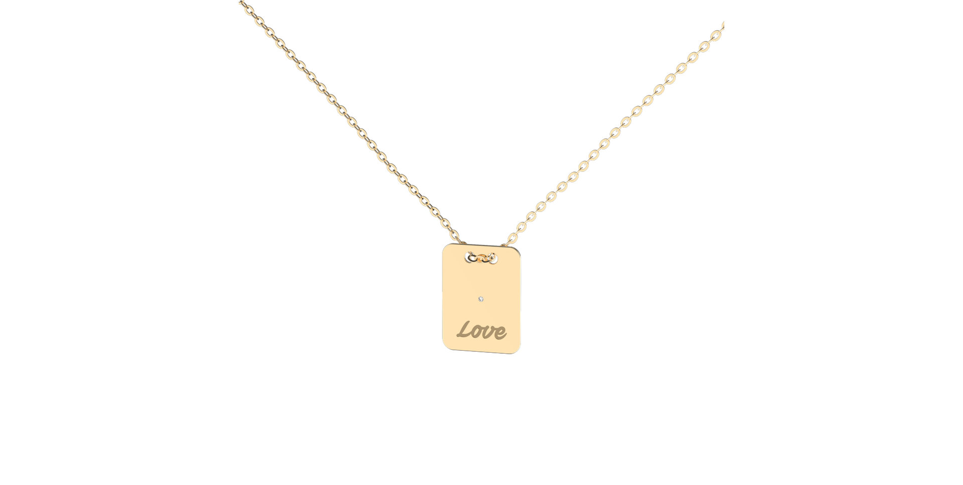 Diamond necklace Stamp Love