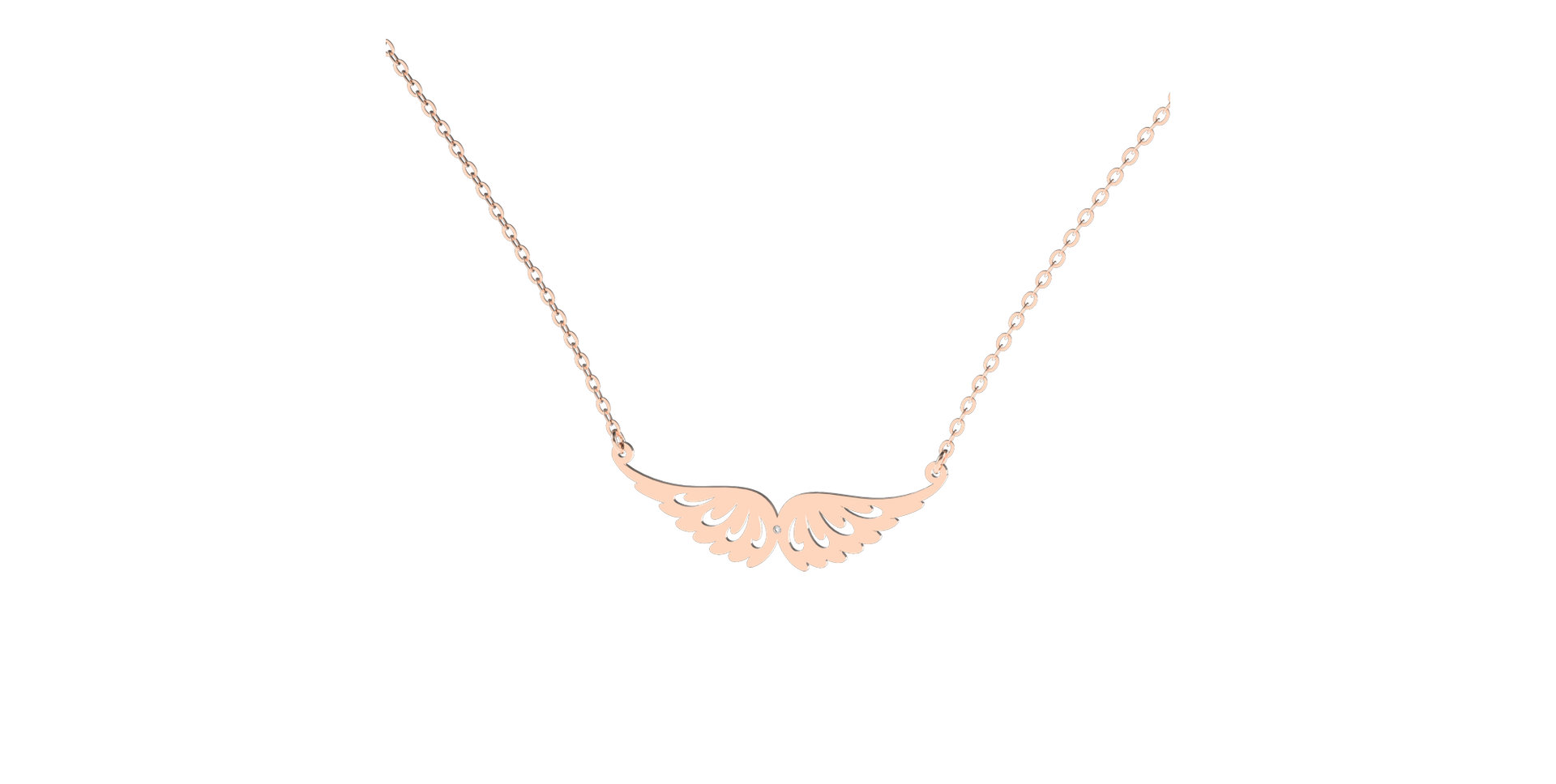 Diamond necklace Wings