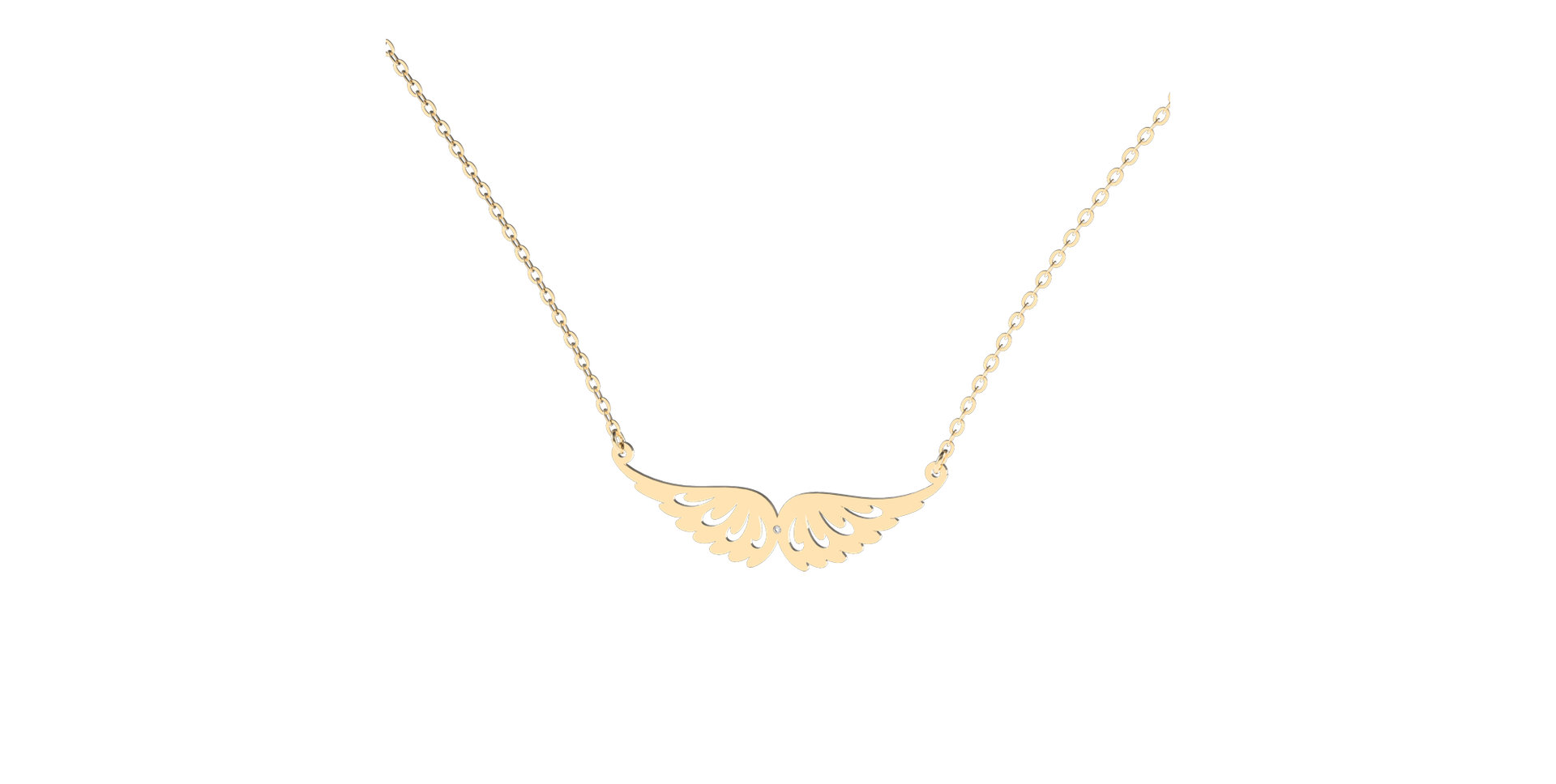 Diamond necklace Wings