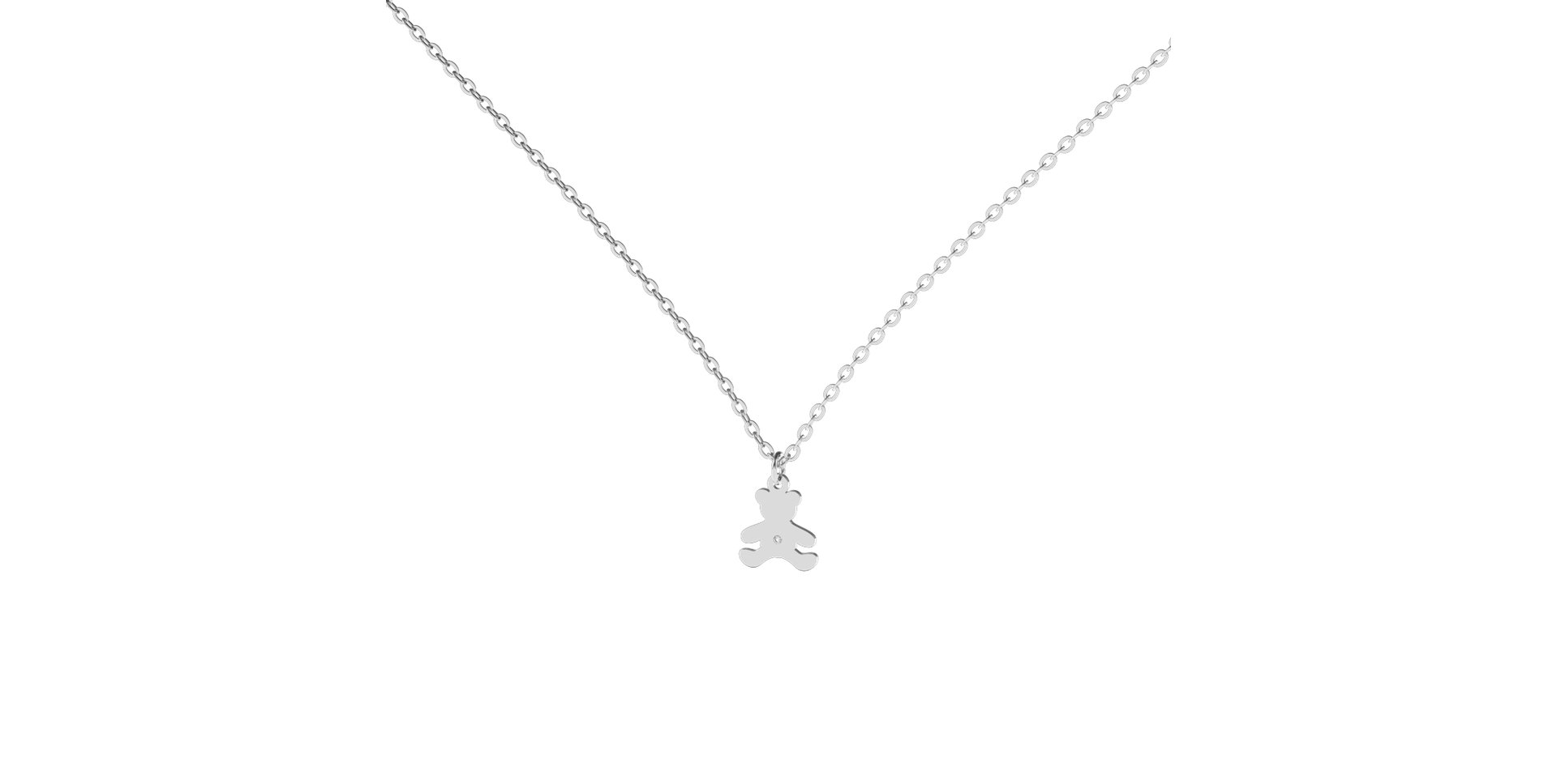 Diamond necklace Teddy Bear