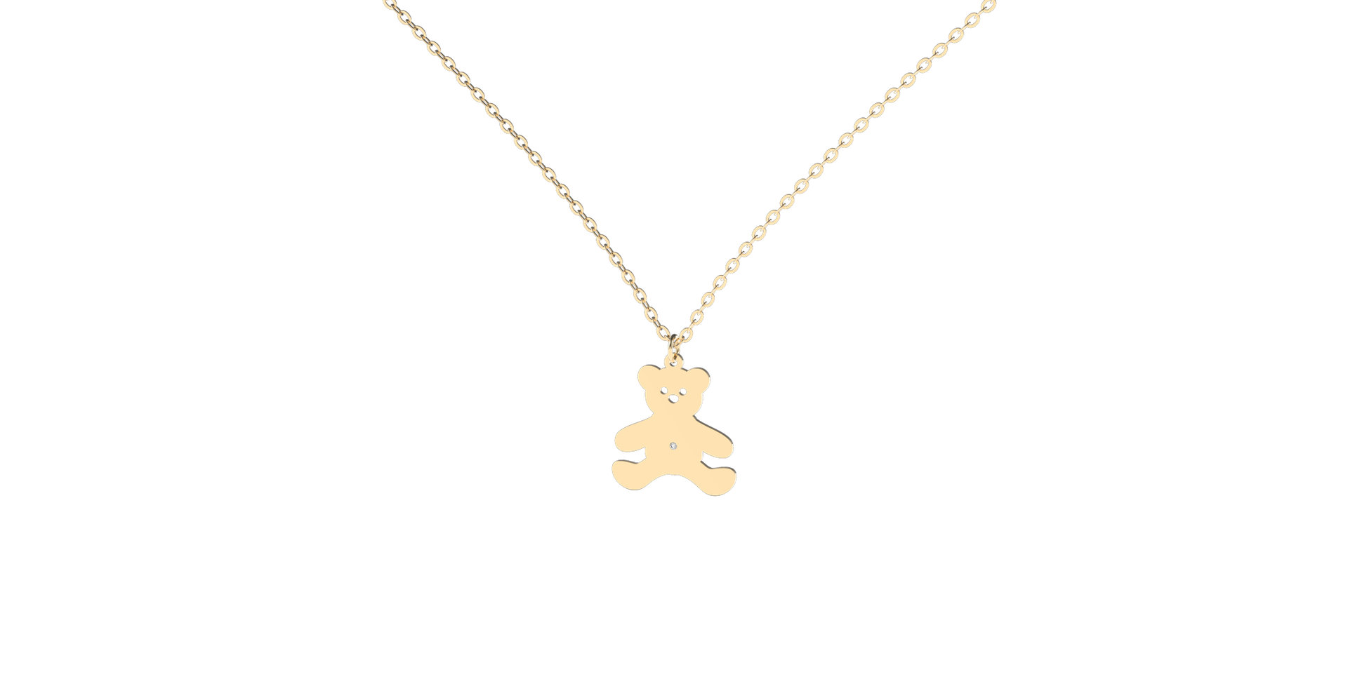 Diamond necklace Teddy Bear