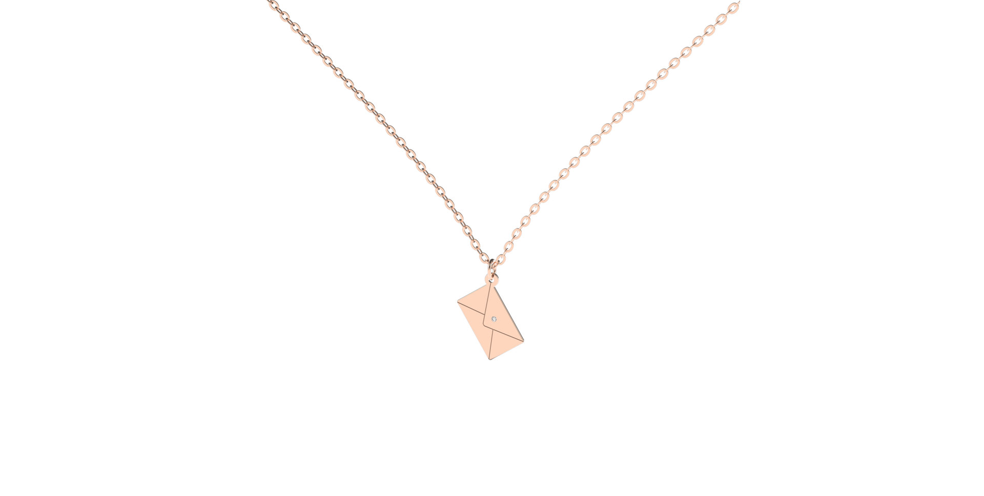 Diamond necklace Letter of Love