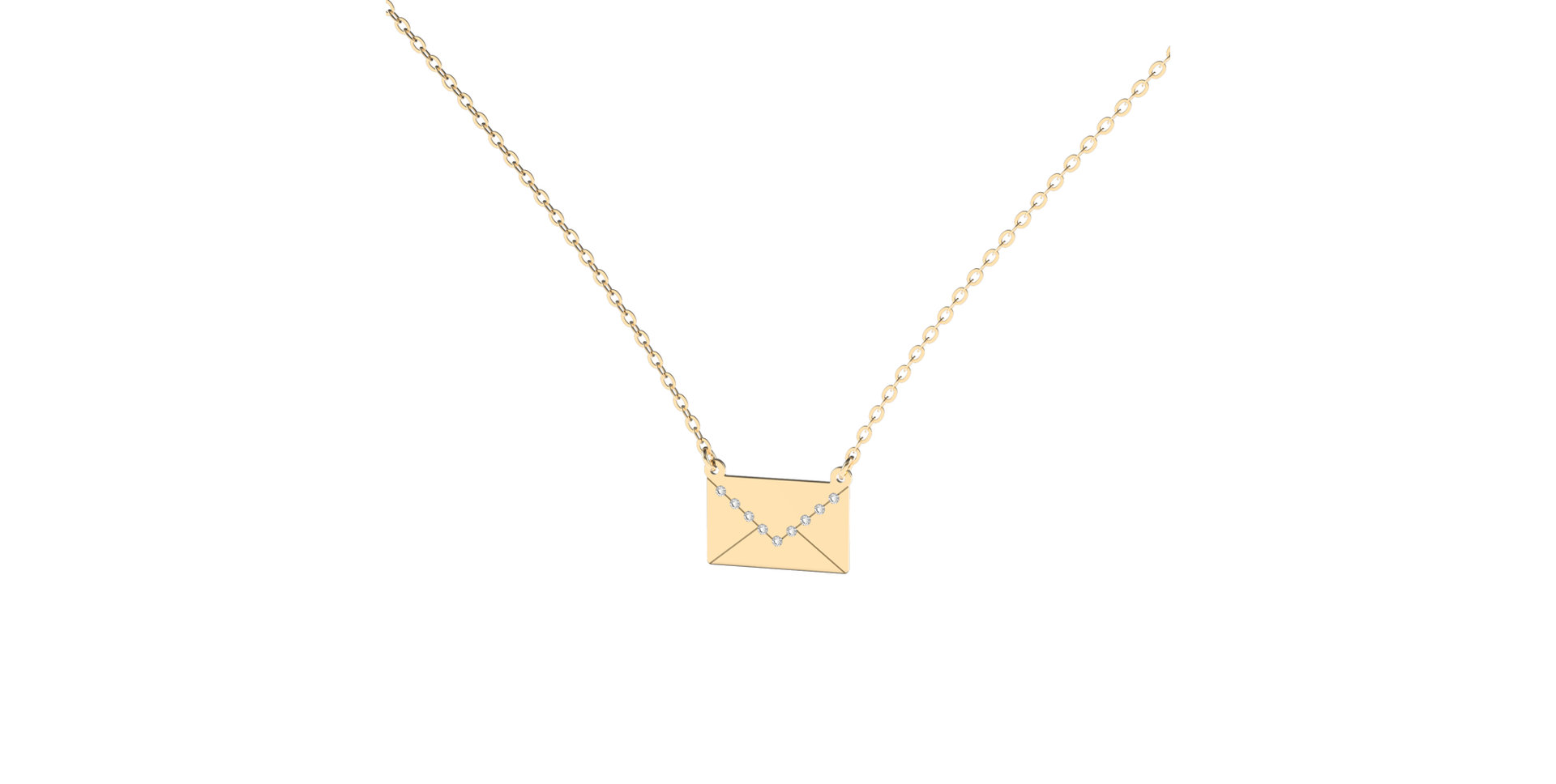 Diamond necklace Letter of Love