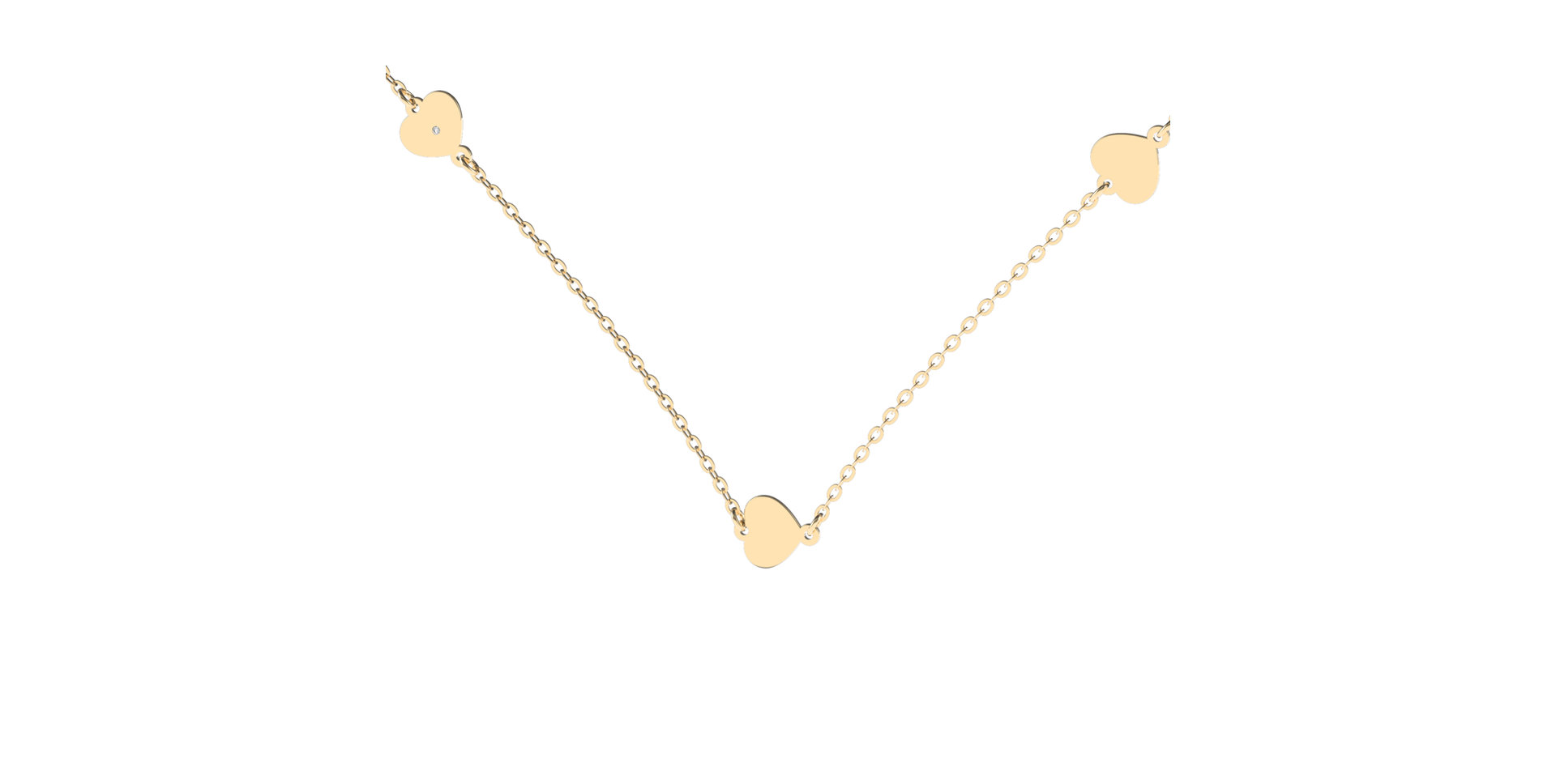 Diamond necklace Little Heart