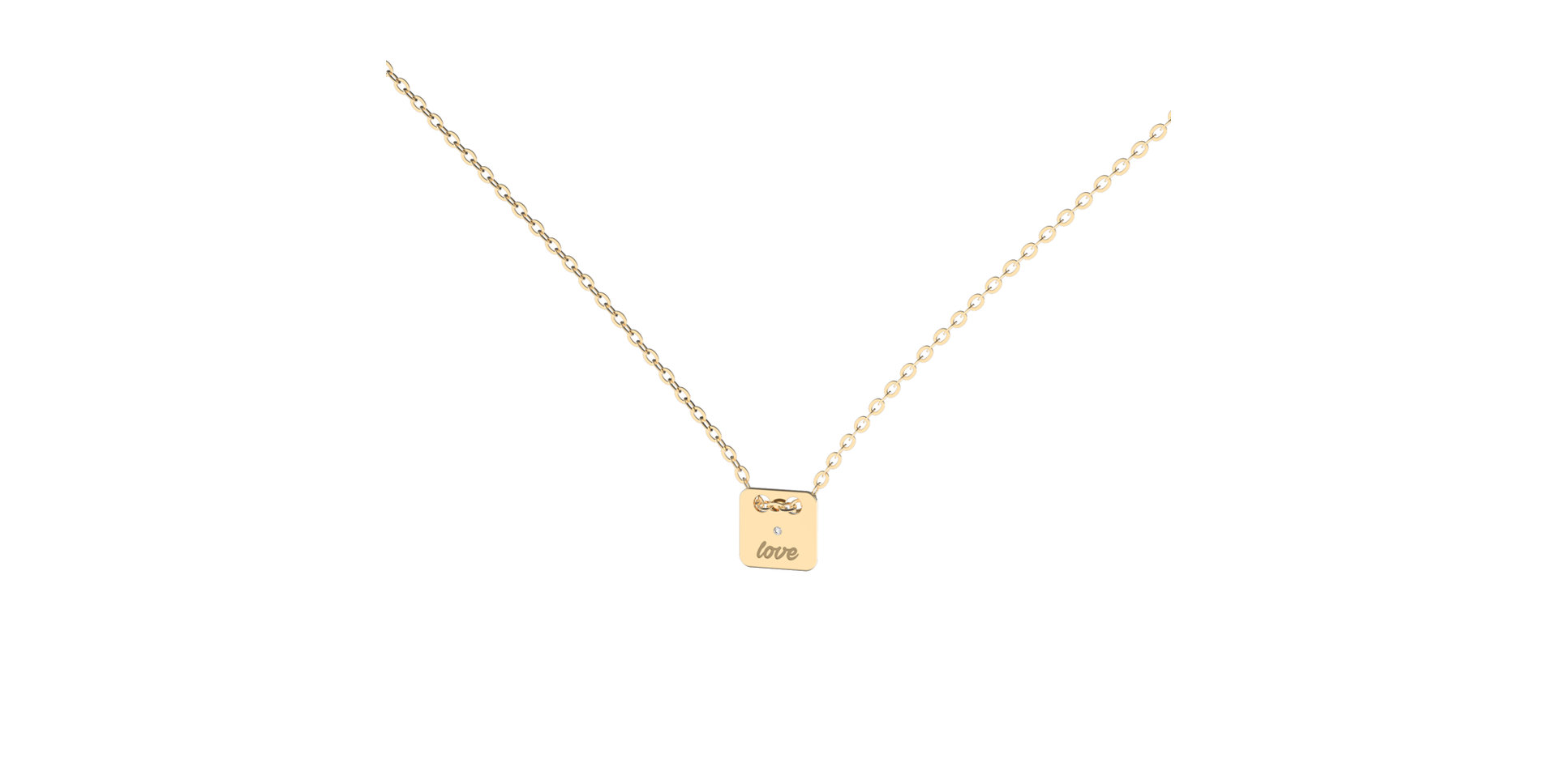 Diamond necklace Tell U, Love U