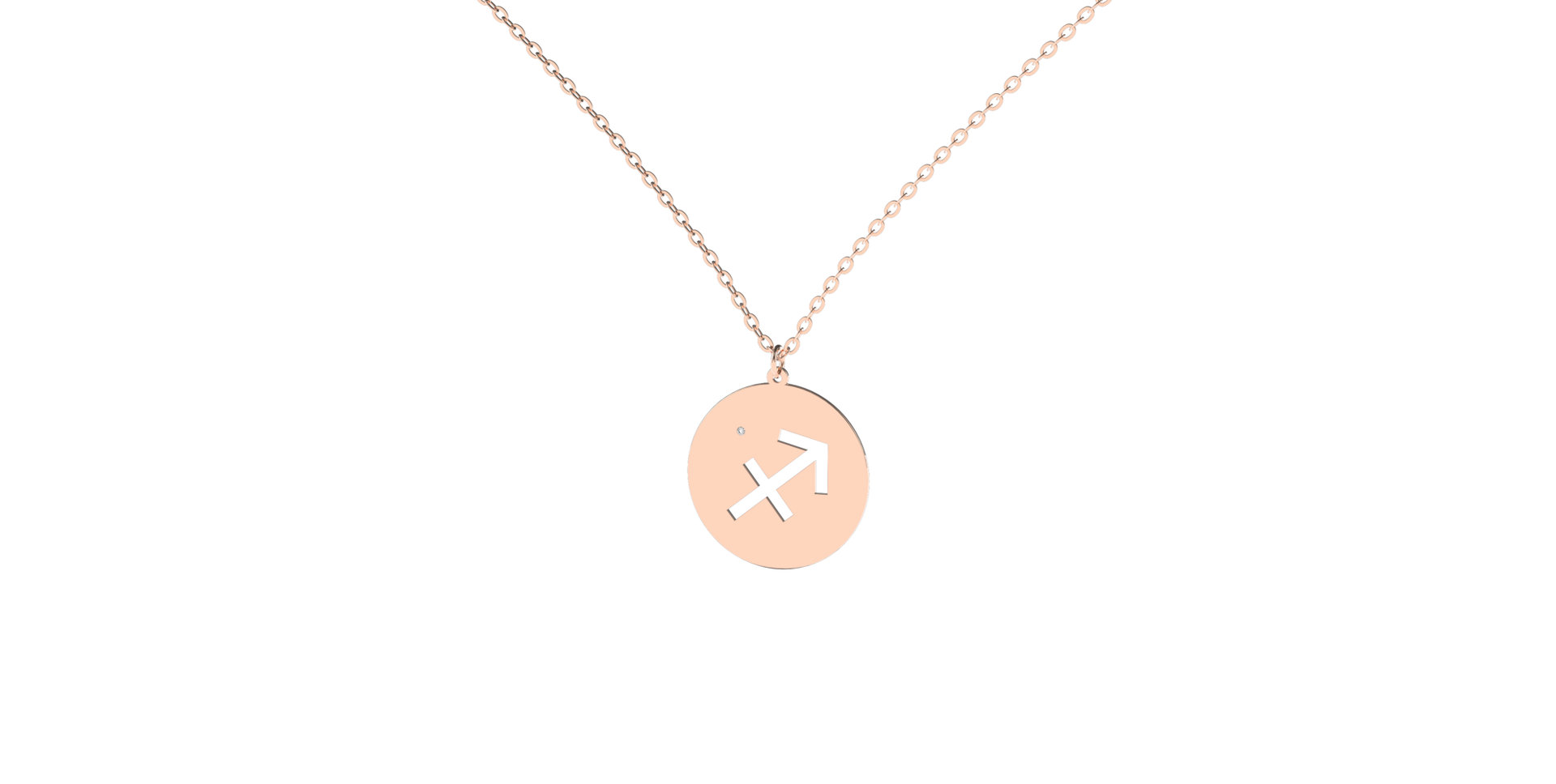 Diamond necklace Sagittarius