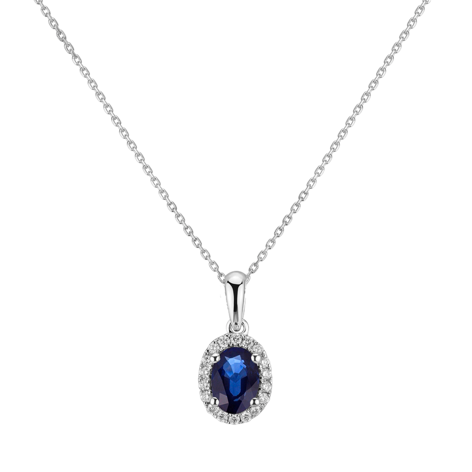 Diamond pendant with Sapphire Princess Essence