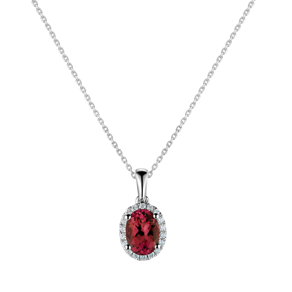 Diamond pendant with Ruby Princess Essence