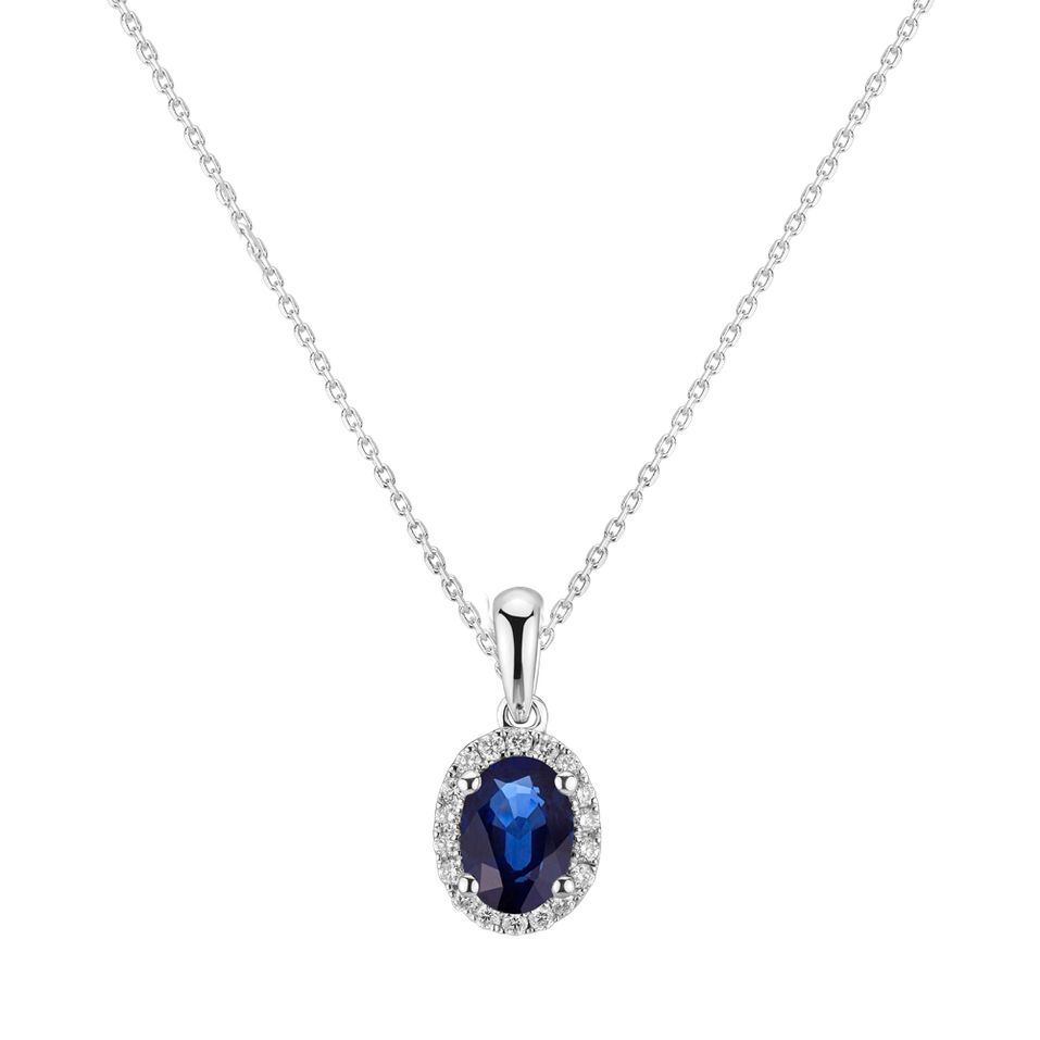 Diamond pendant with Sapphire Princess Essence