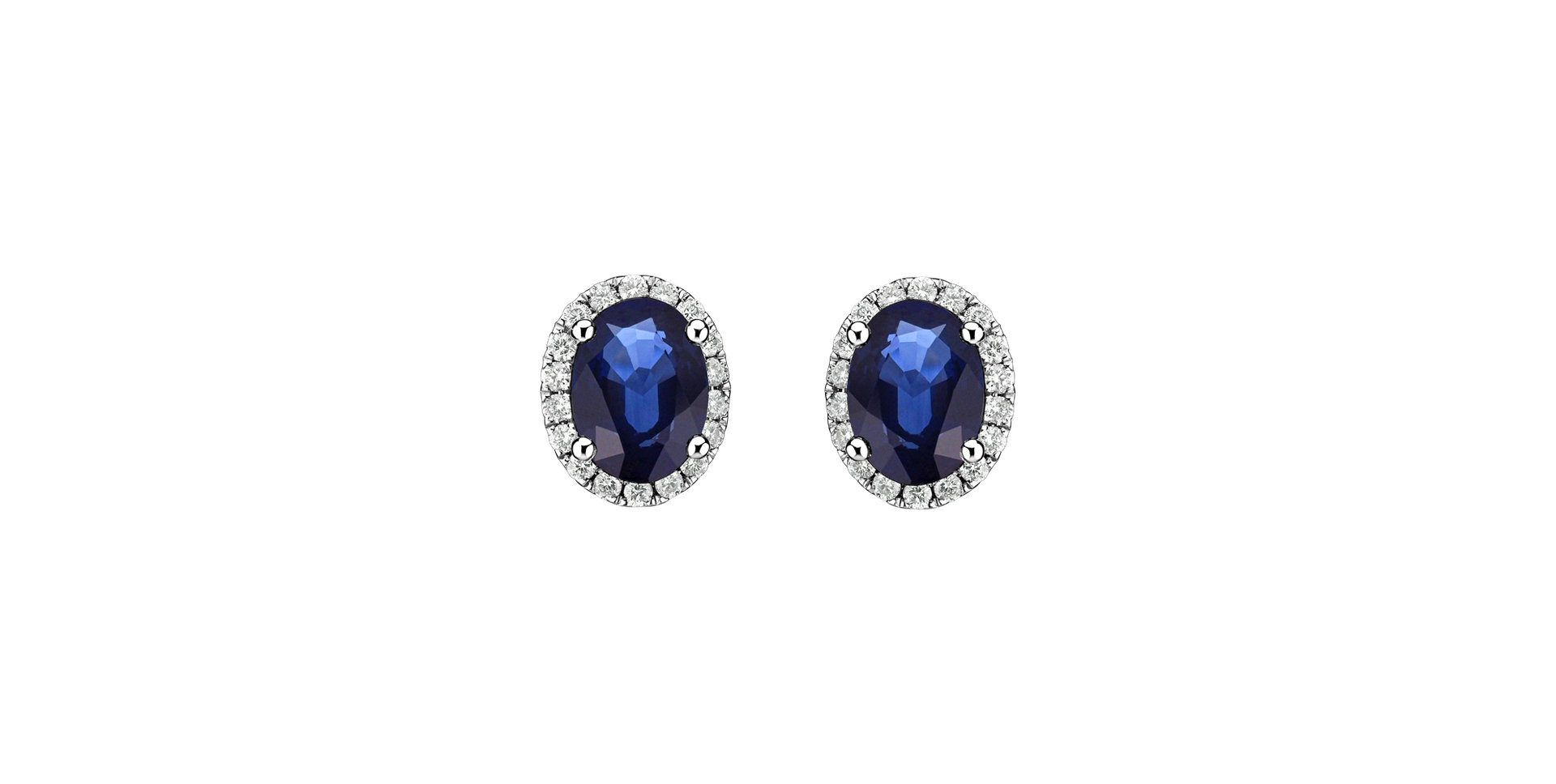 Diamond earrings with Sapphire Imperial Allegory
