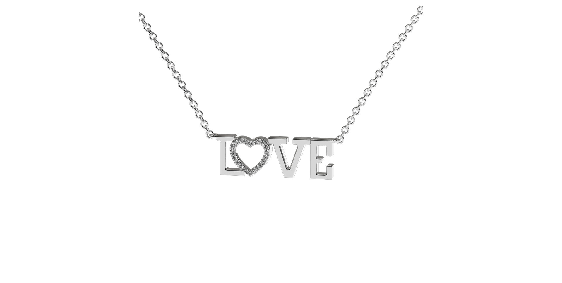 Diamond necklace Shimmer Love