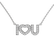 Diamond necklace I love you2