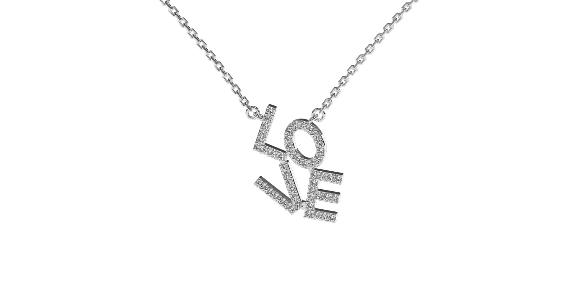 Diamond necklace Sparkling Love