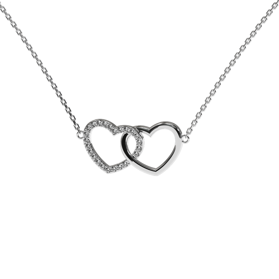 Diamond necklace Sparkling Heart