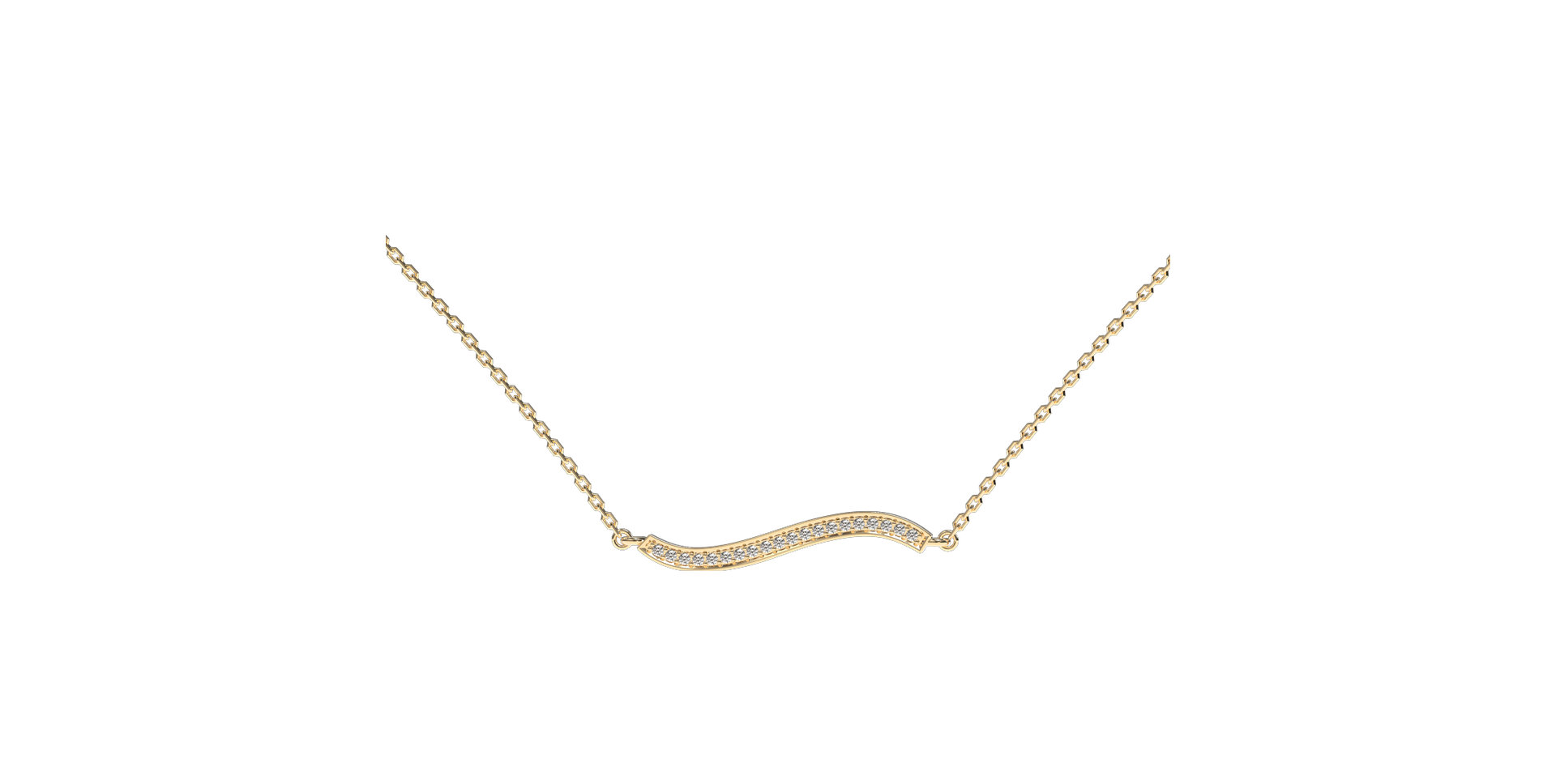 Diamond necklace Wave