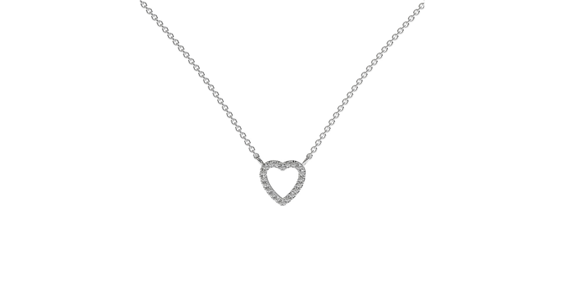 Diamond necklace Tender Heart