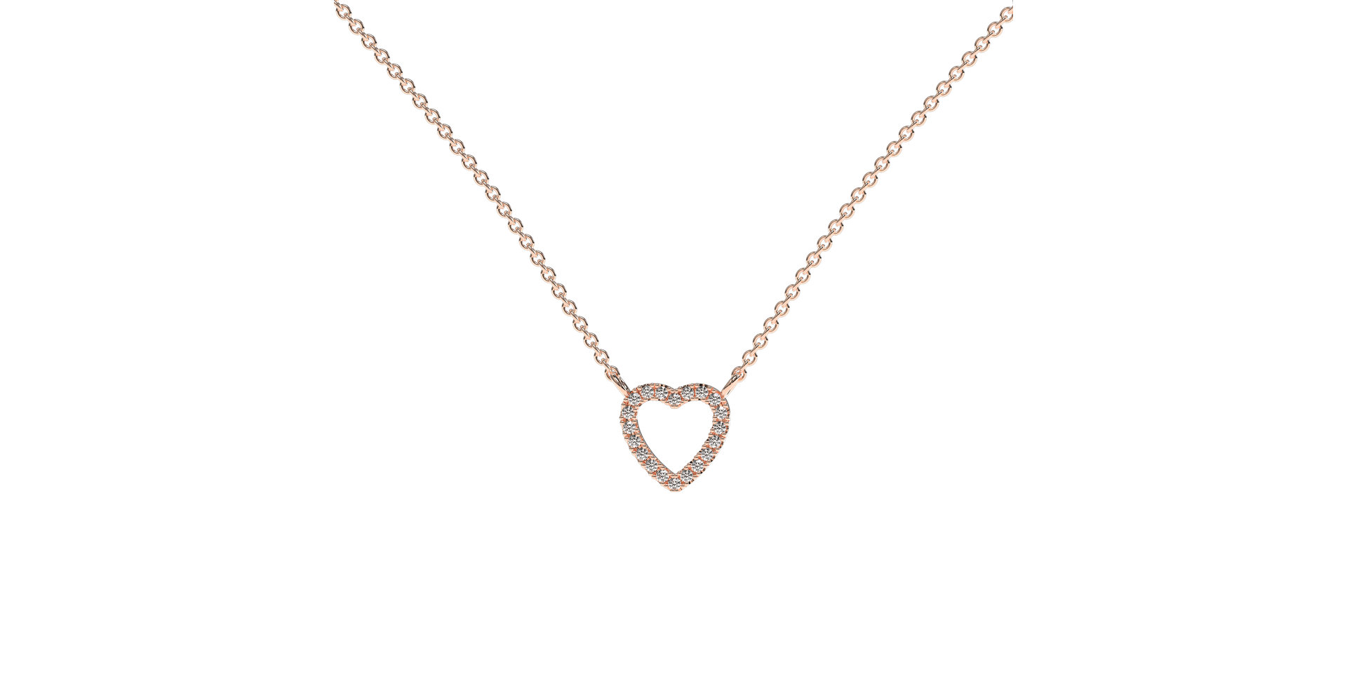 Diamond necklace Tender Heart
