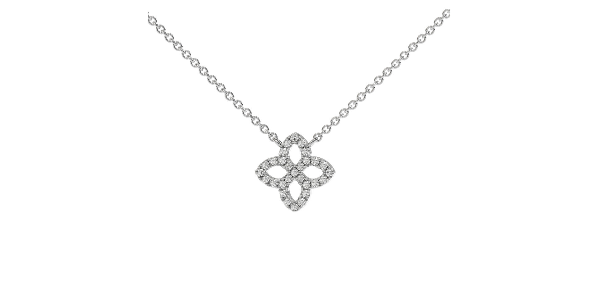 Diamond necklace Glamorous Petals