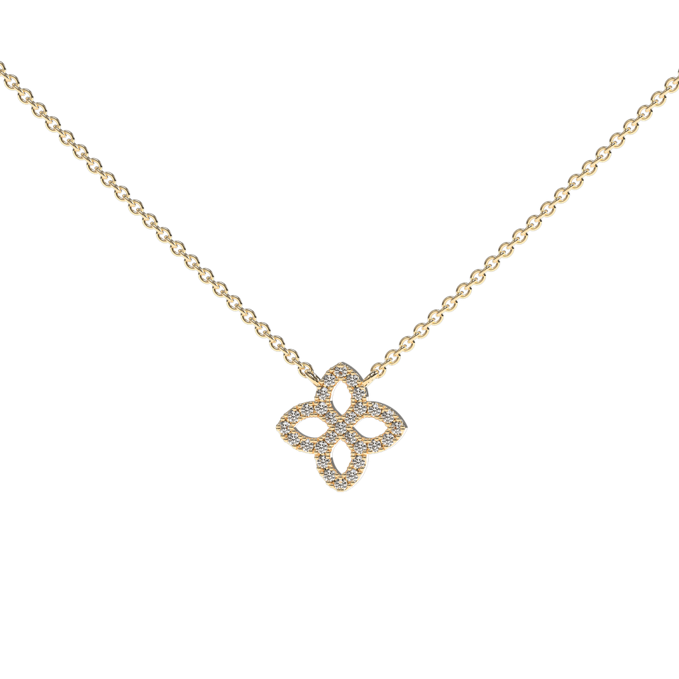 Diamond necklace Glamorous Petals