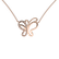 Diamond necklace Butterfly2
