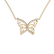 Diamond necklace Shiny Butterfly2