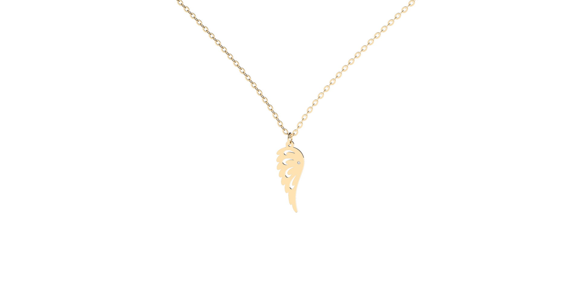 Diamond necklace Heaven Wing