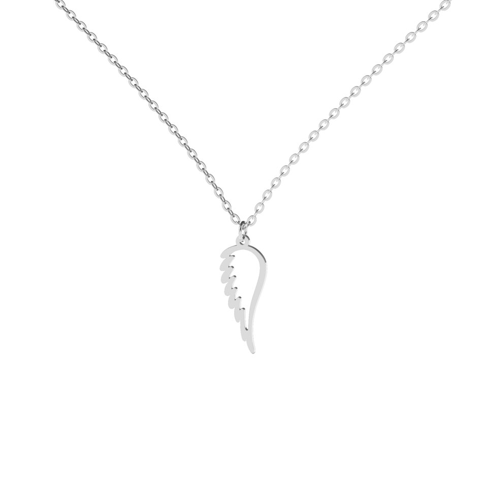 Diamond necklace Angel Wing