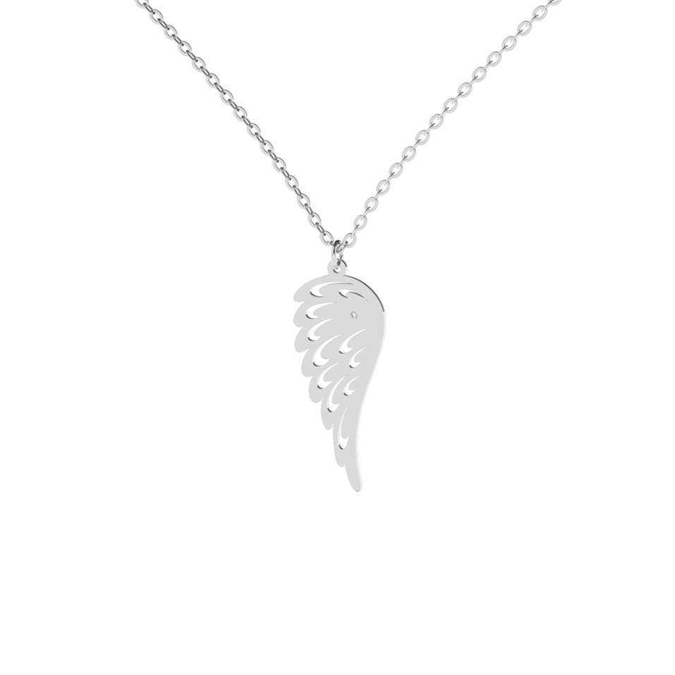 Diamond necklace Guardian Wing