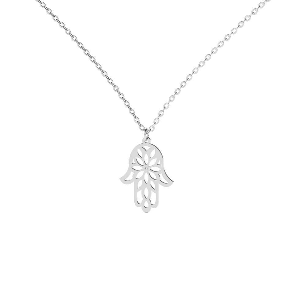 Diamond necklace Fatima Flower
