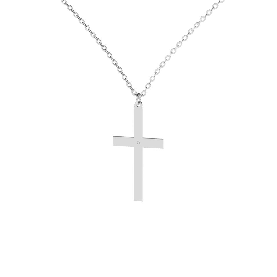 Diamond necklace Cross