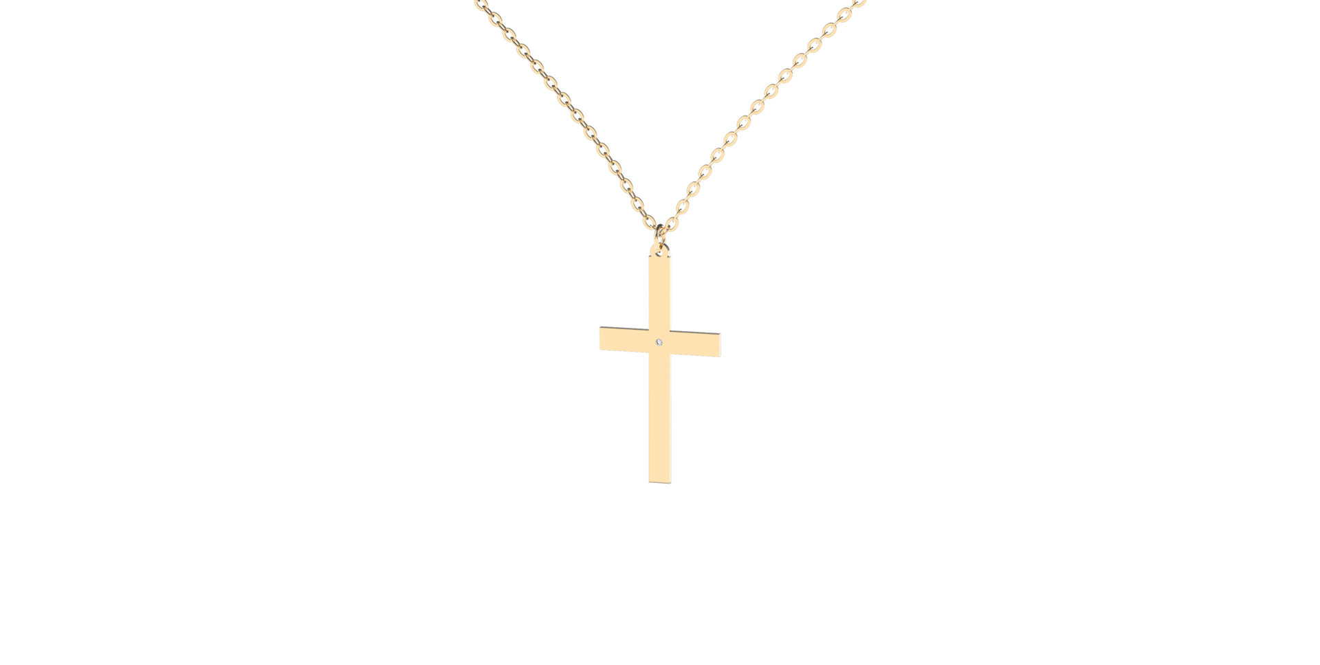 Diamond necklace Cross