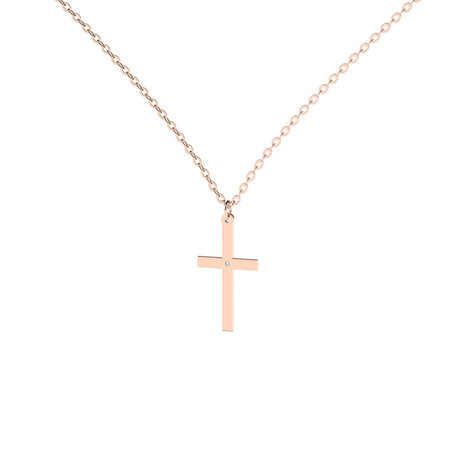 Diamond necklace Little Cross