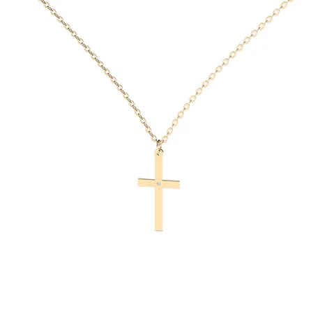 Diamond necklace Little Cross