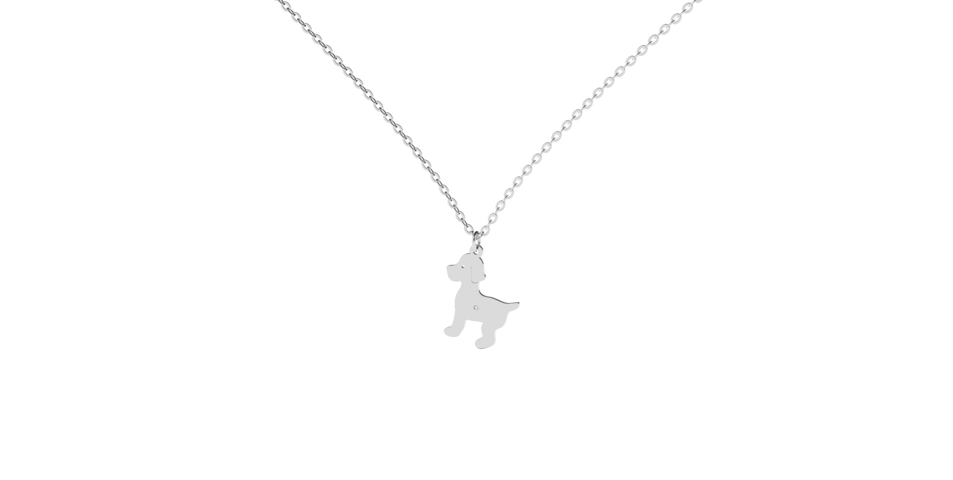 Diamond necklace Puppy