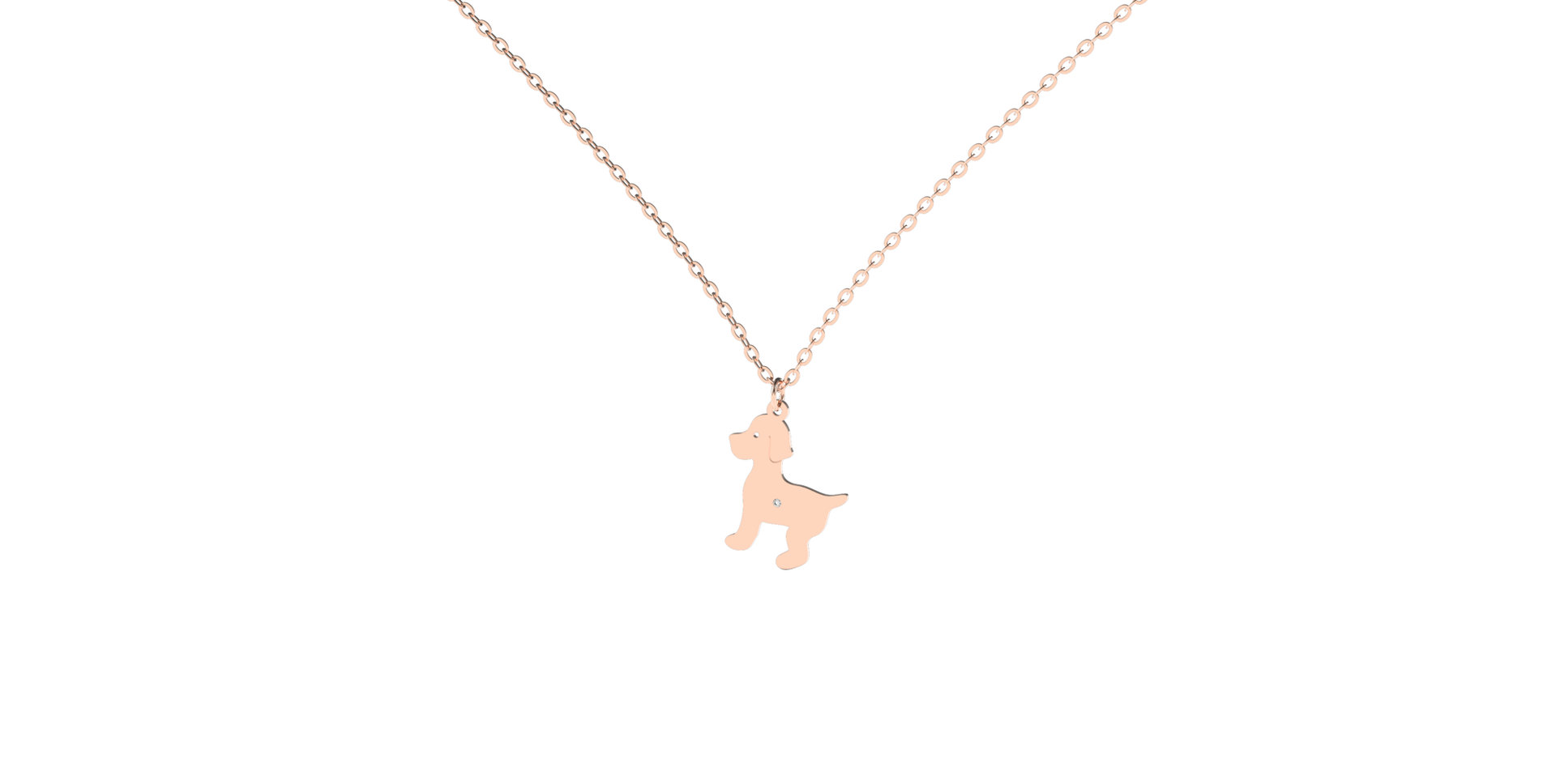 Diamond necklace Puppy