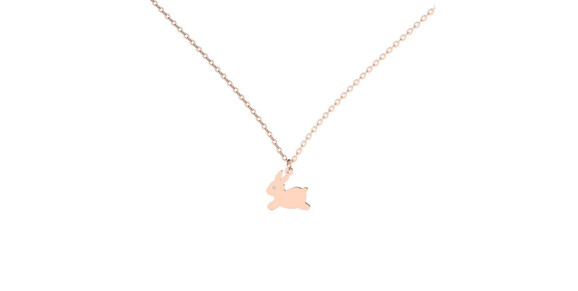 Diamond necklace Bunny