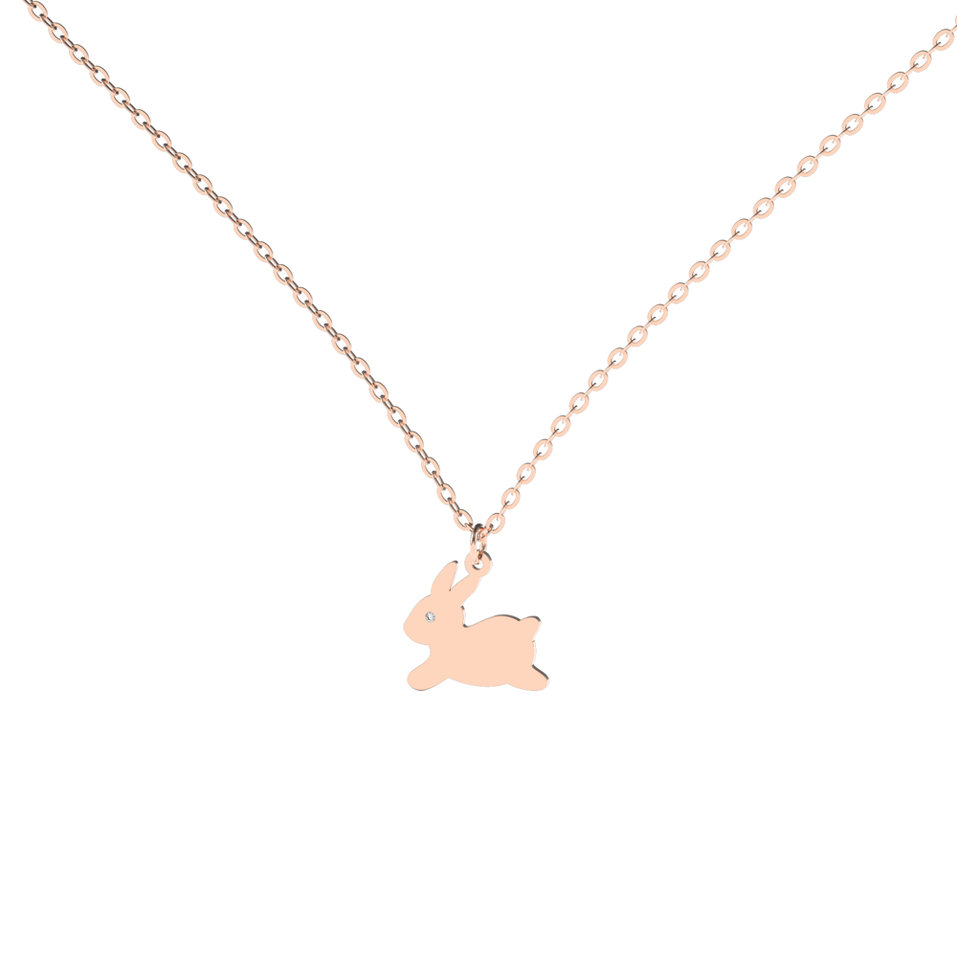 Diamond necklace Bunny