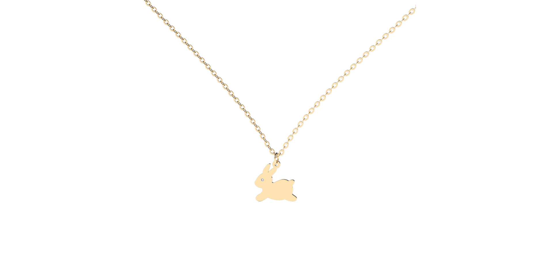 Diamond necklace Bunny