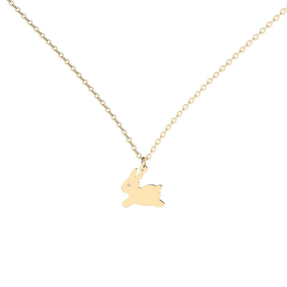 Diamond necklace Bunny