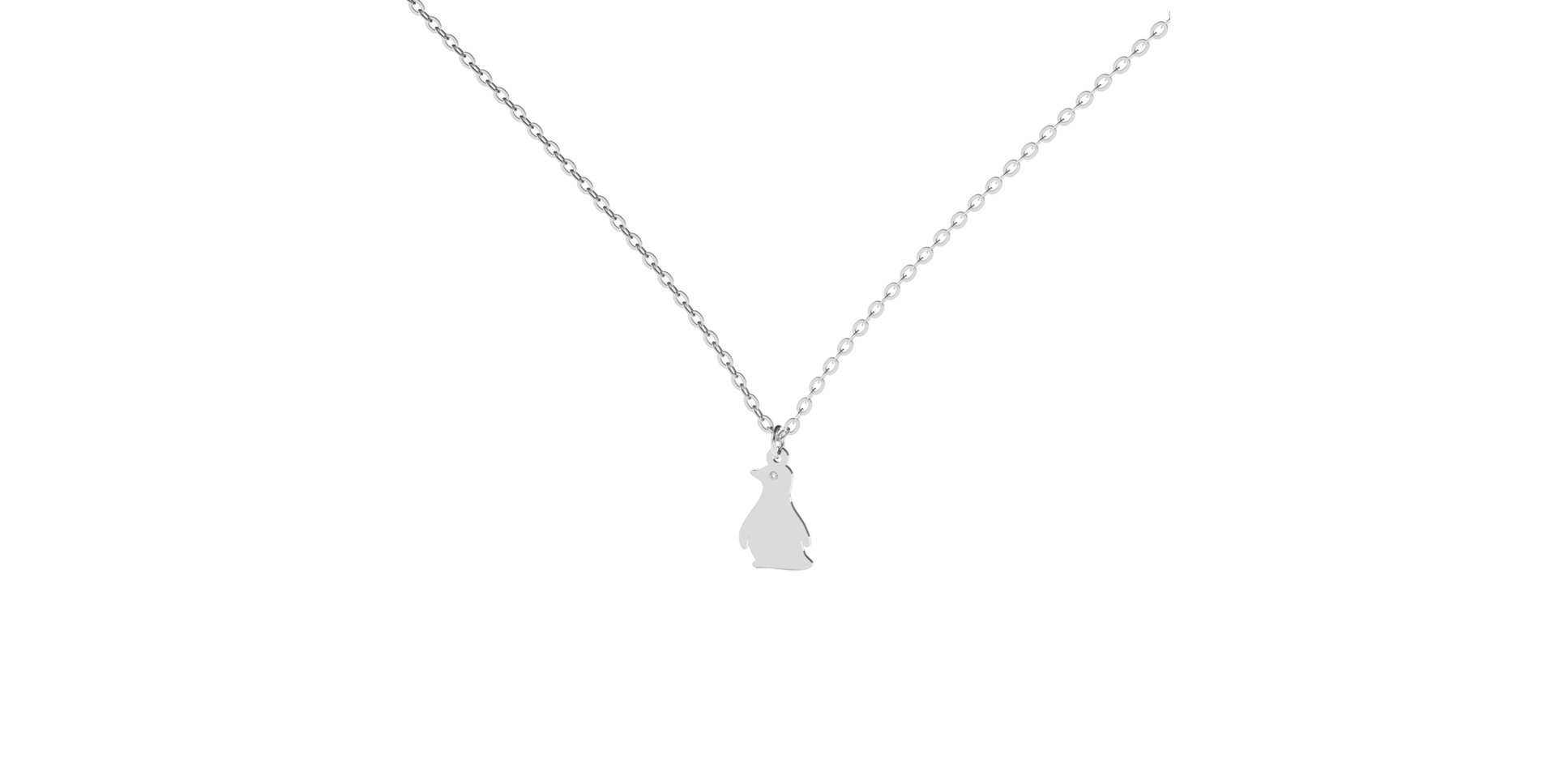 Diamond necklace Little Penguin