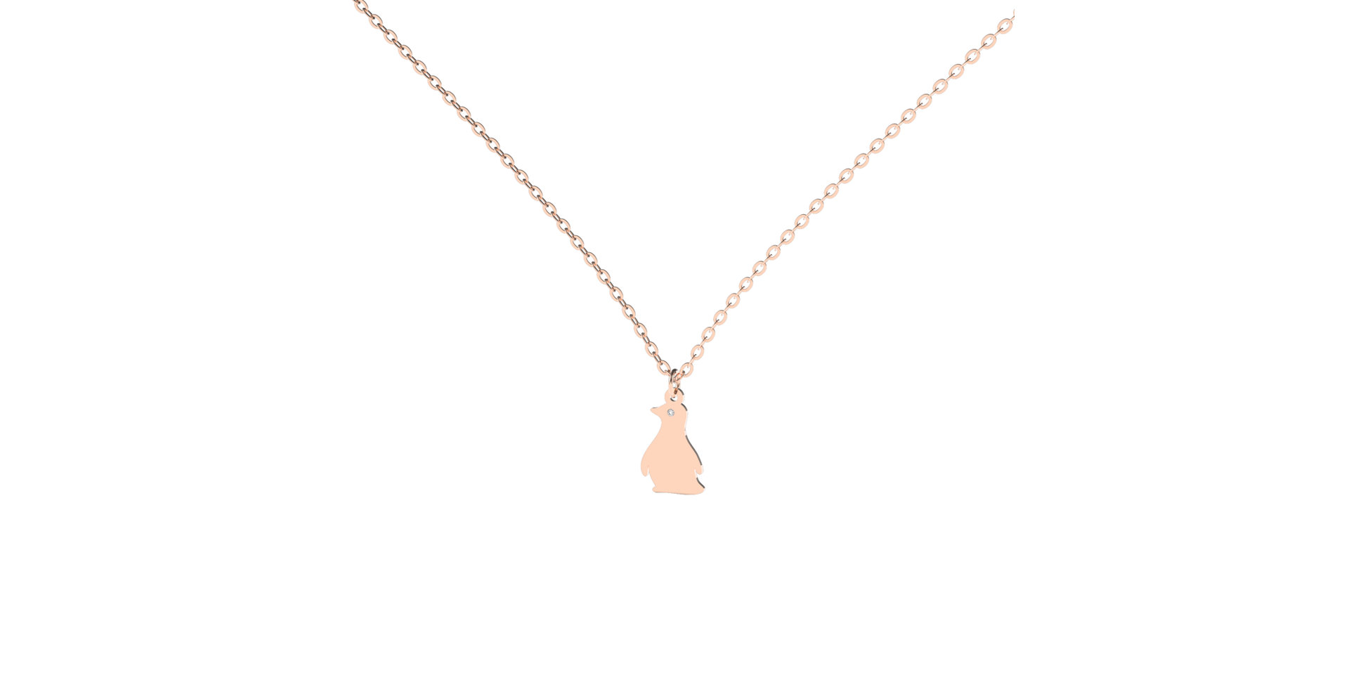 Diamond necklace Little Penguin
