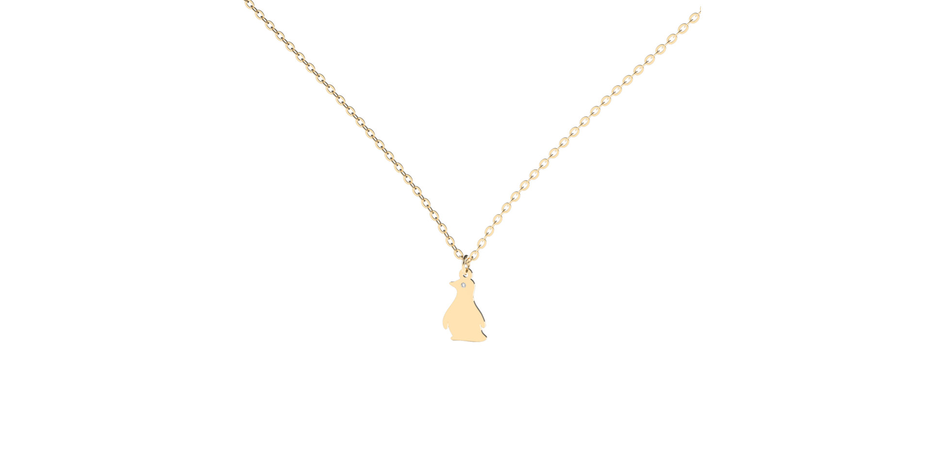 Diamond necklace Little Penguin