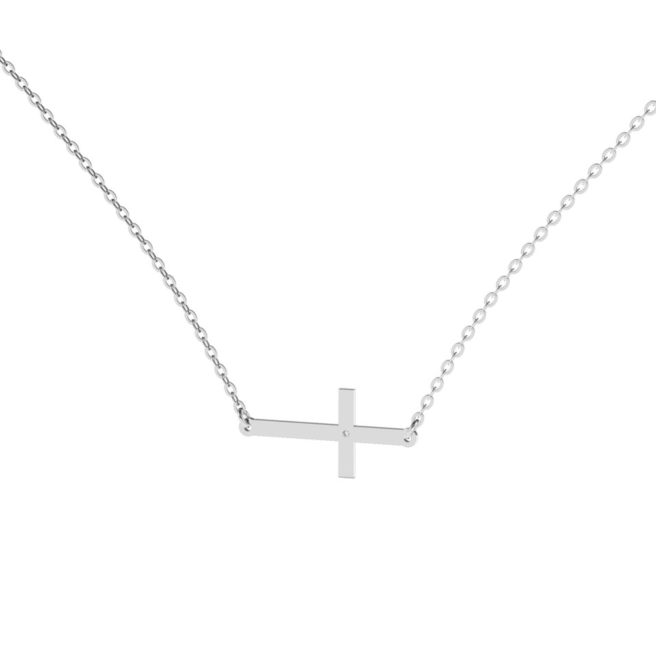 Diamond necklace Little Cross