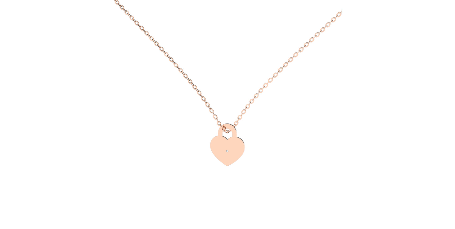 Diamond necklace Love Lock