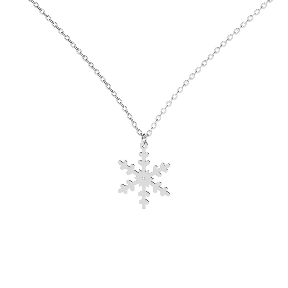 Diamond necklace Snowflake