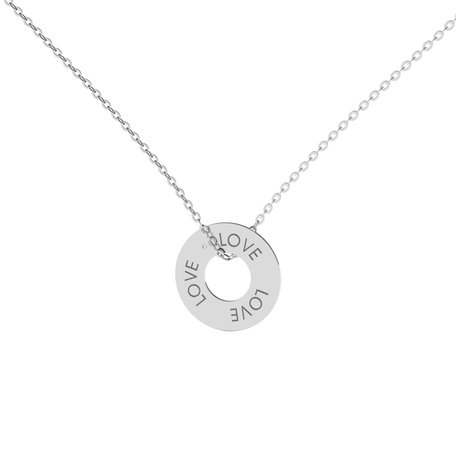Diamond necklace Love Circle